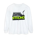 Cute & Strong - Lime/Black (Adult Long Sleeve Shirt)