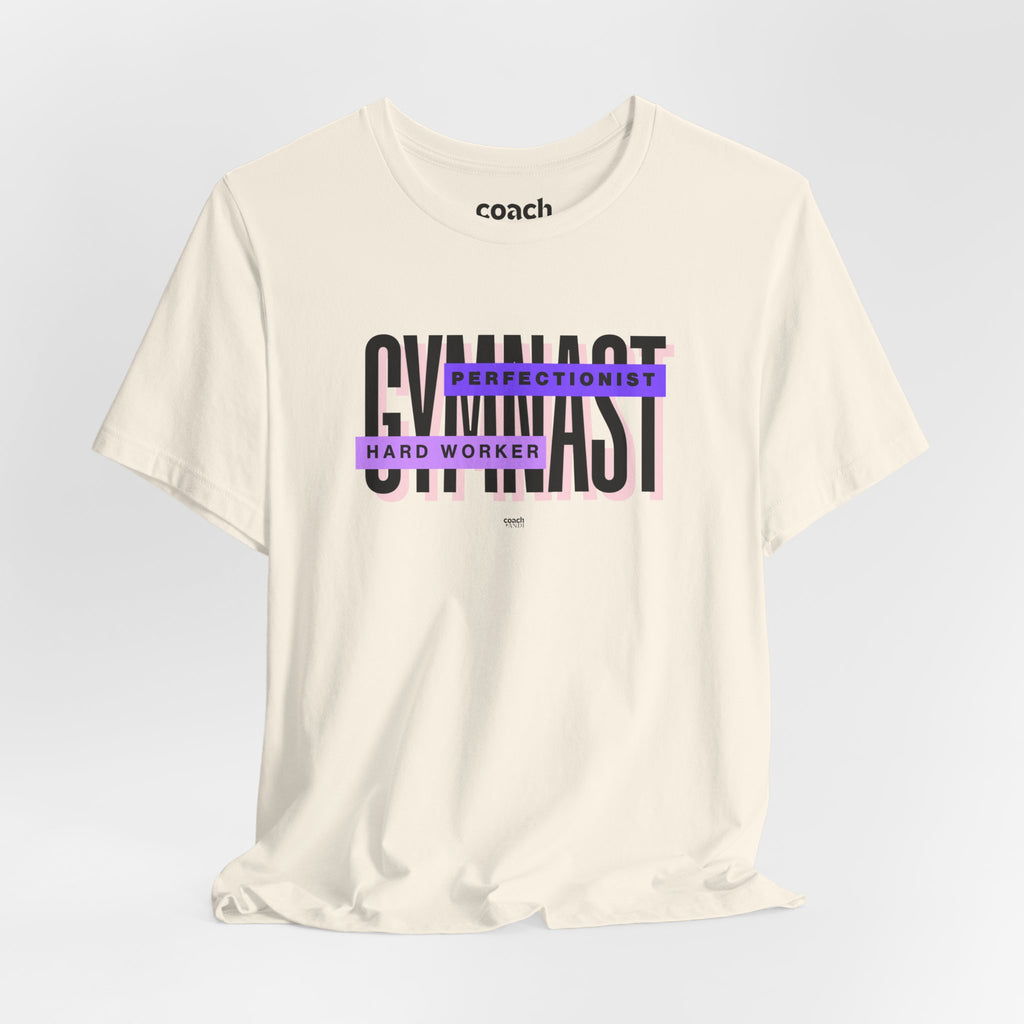 Gymnast Hard Worker Tshirt - Purple (Adult)