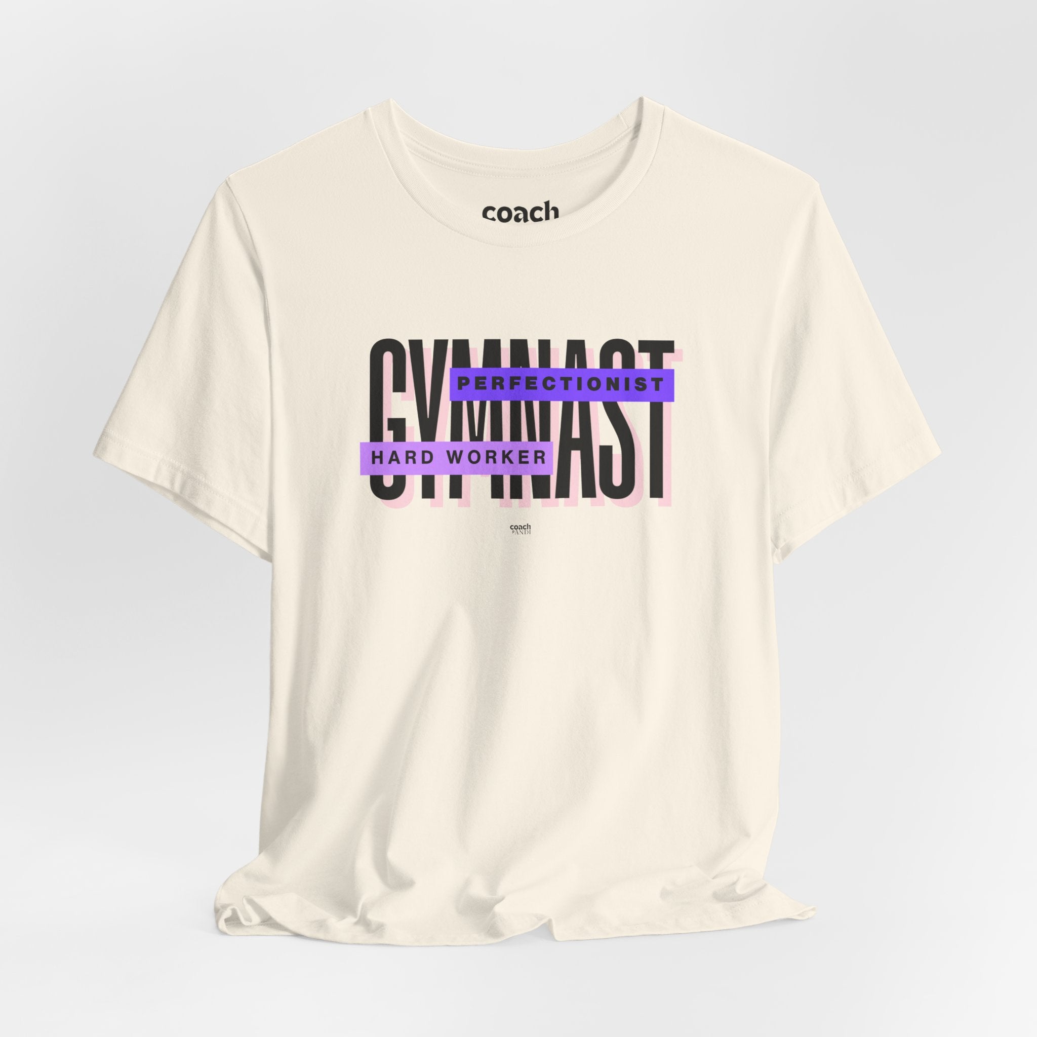 Gymnast Hard Worker Tshirt - Purple (Adult)