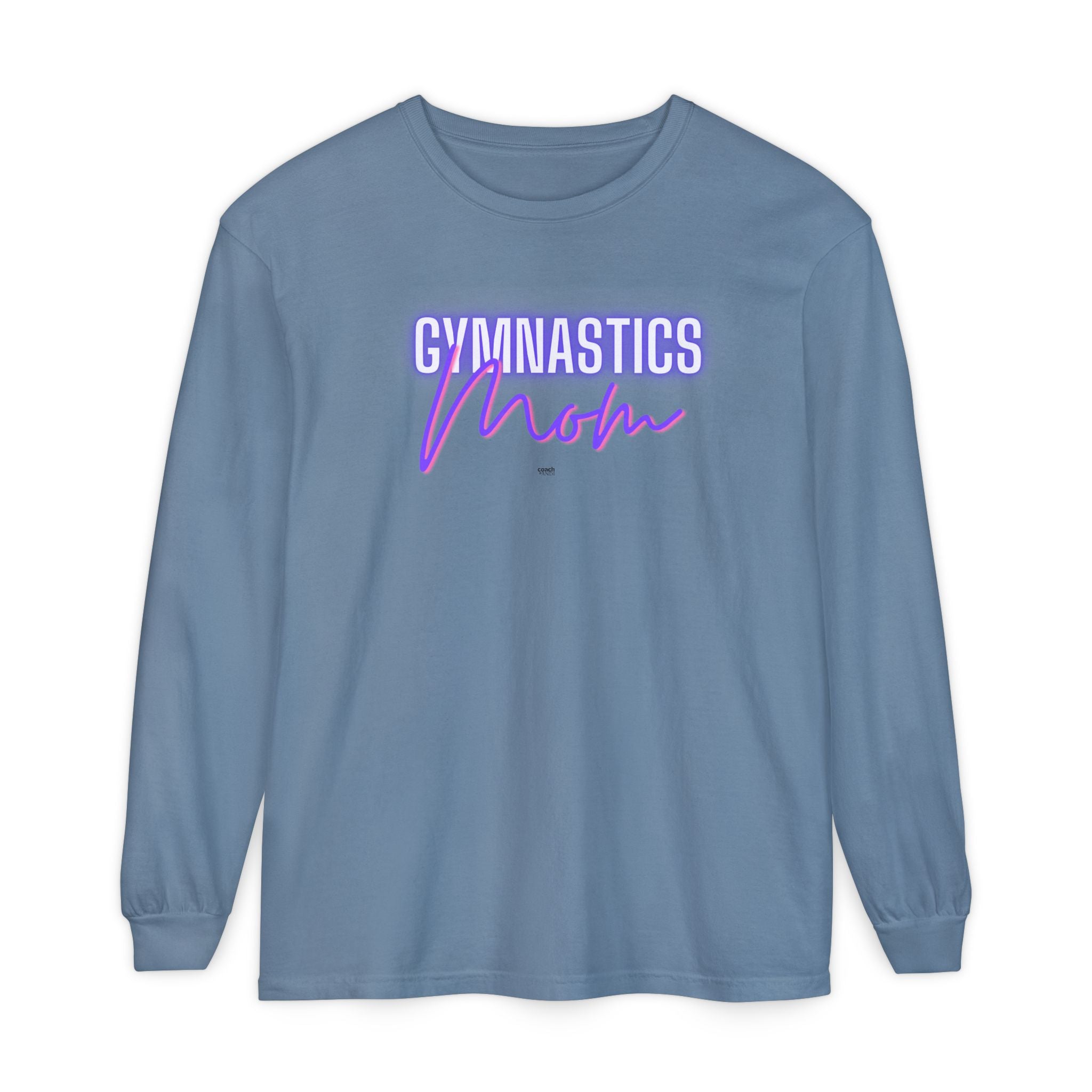 Glow Gym Mom Long Sleeve Shirt - Purple/Pink (Adult)