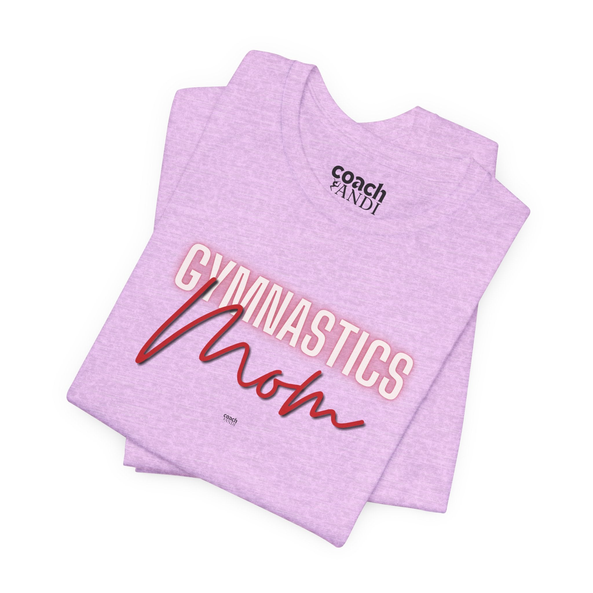 Glow Gym Mom Tshirt - Red (Adult)