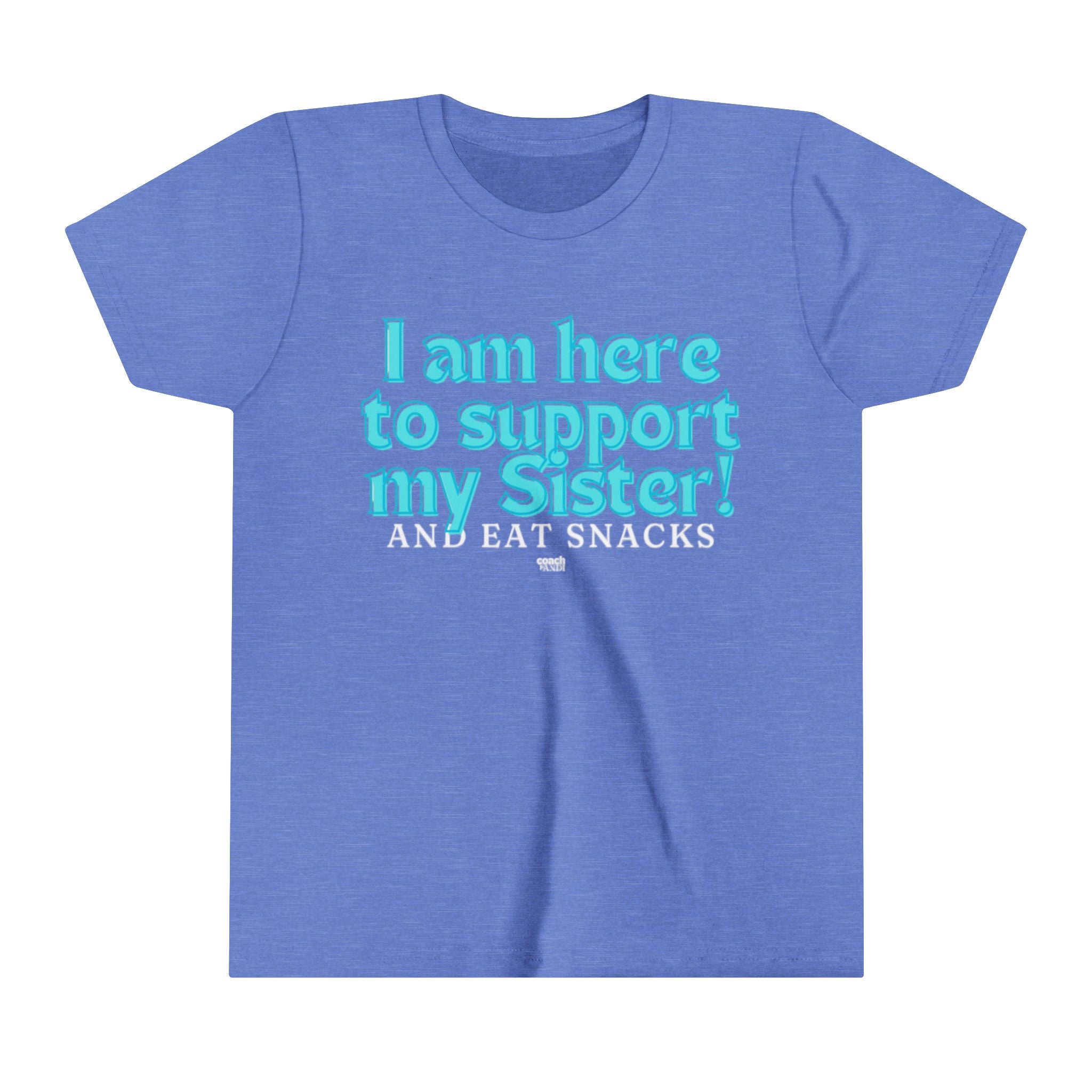 Sister Snack Support-Turquoise (Youth Short Sleeve Tee)