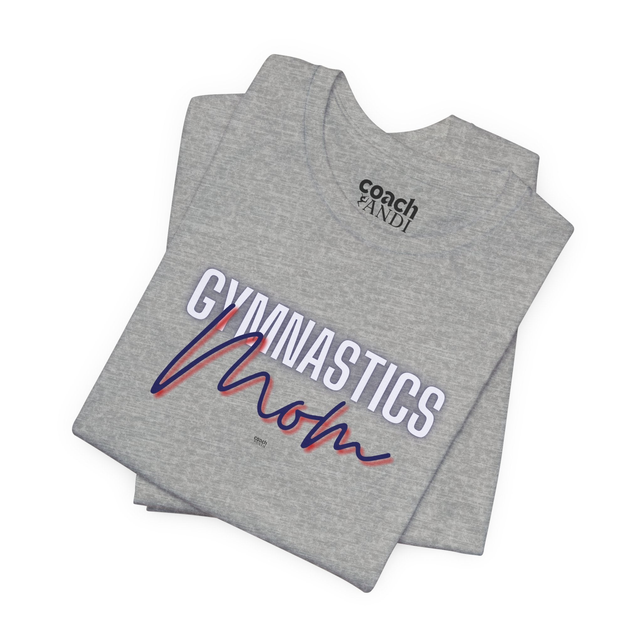 Glow Gym Mom Tshirt - Blue/Red (Adult)