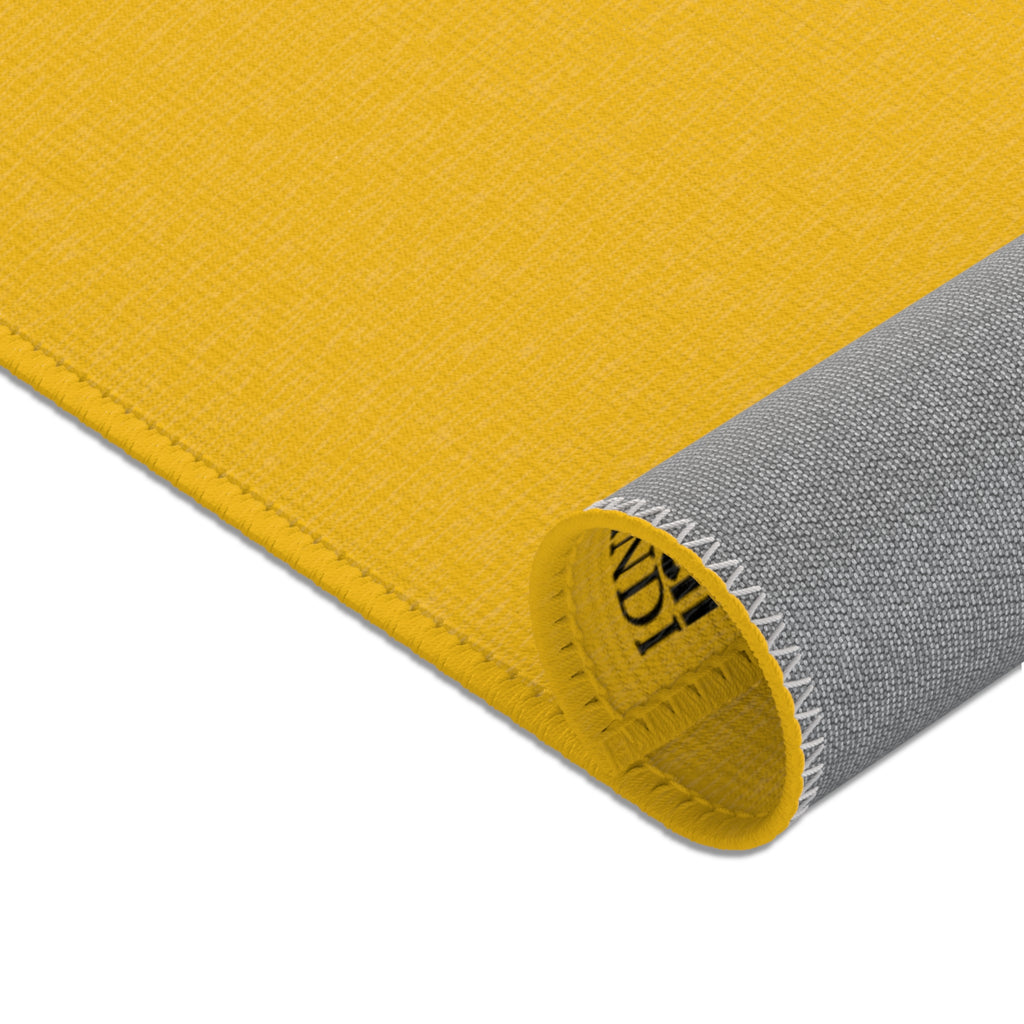 Peace, Love, Gymnastics-Goldenrod (Area Rugs)