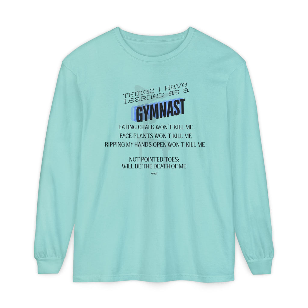 Things I Learned as a Gymnast Long Sleeve Shirt - Blue (Adult)