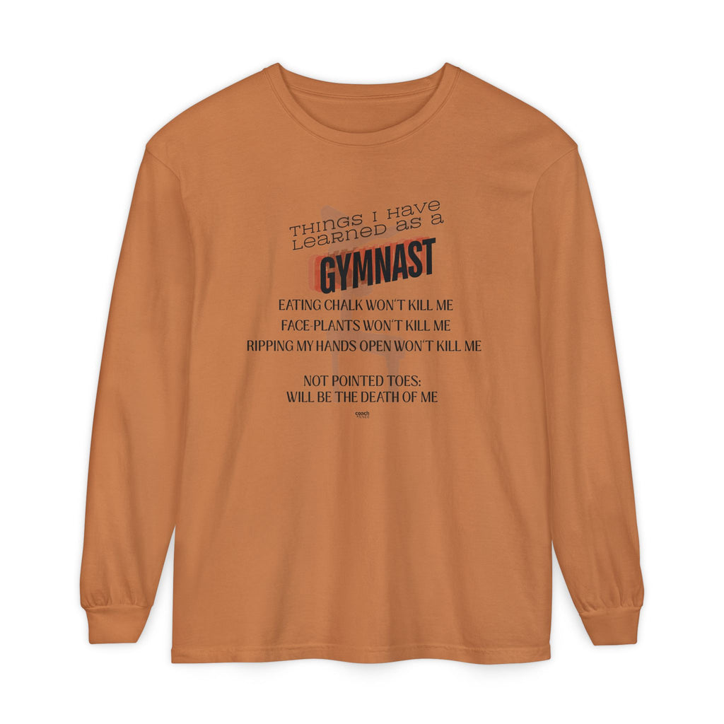 Things I Learned as a Gymnast Long Sleeve Shirt - Red (Adult)