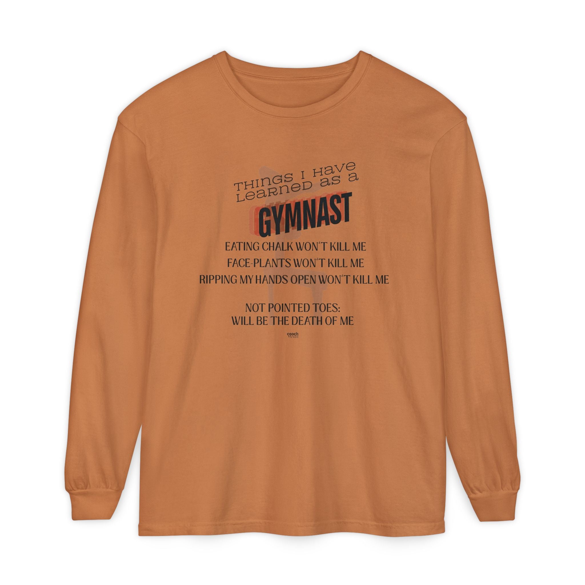 Things I Learned as a Gymnast Long Sleeve Shirt - Red (Adult)