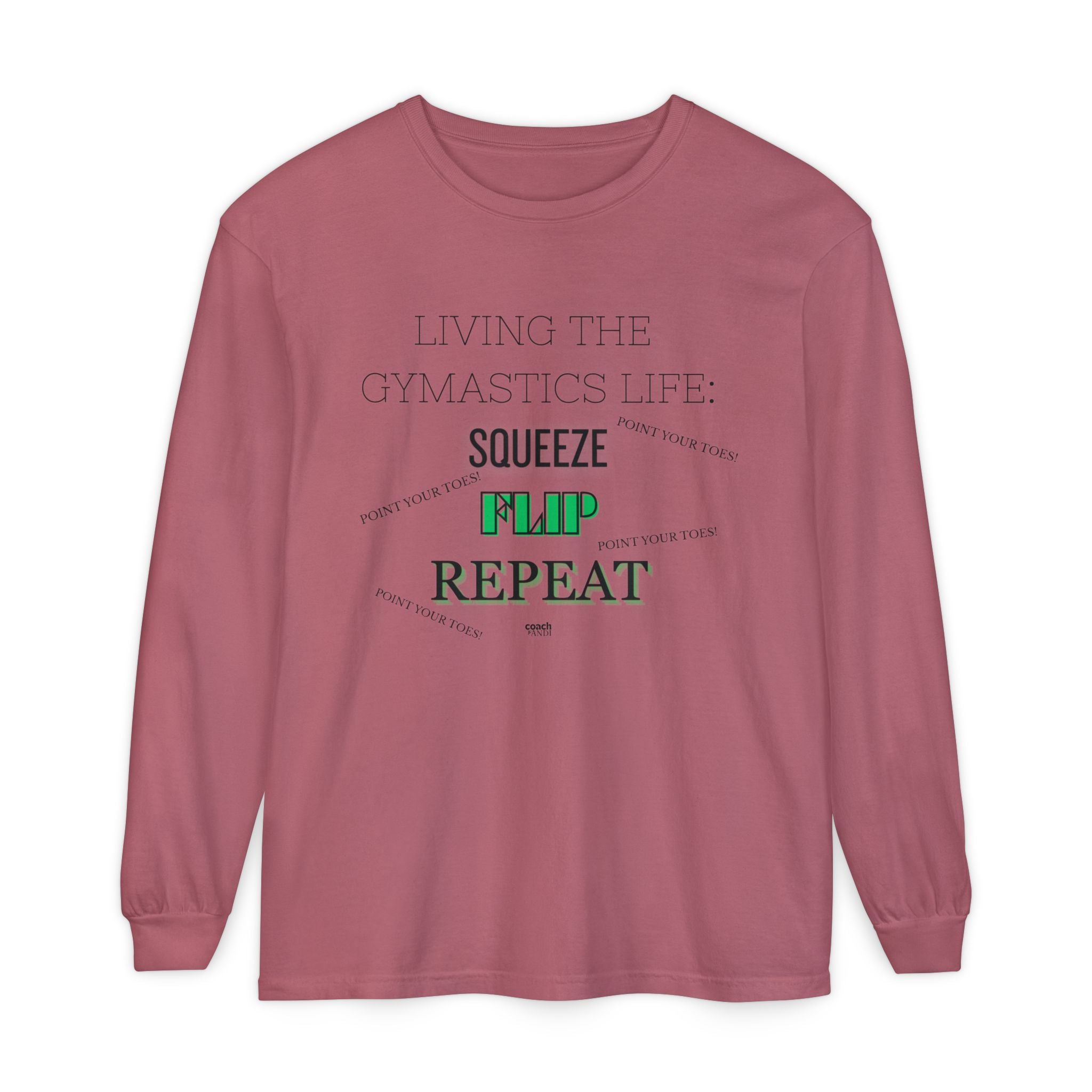 Squeeze Flip Repeat -Green (Adult Longsleeve Shirt)