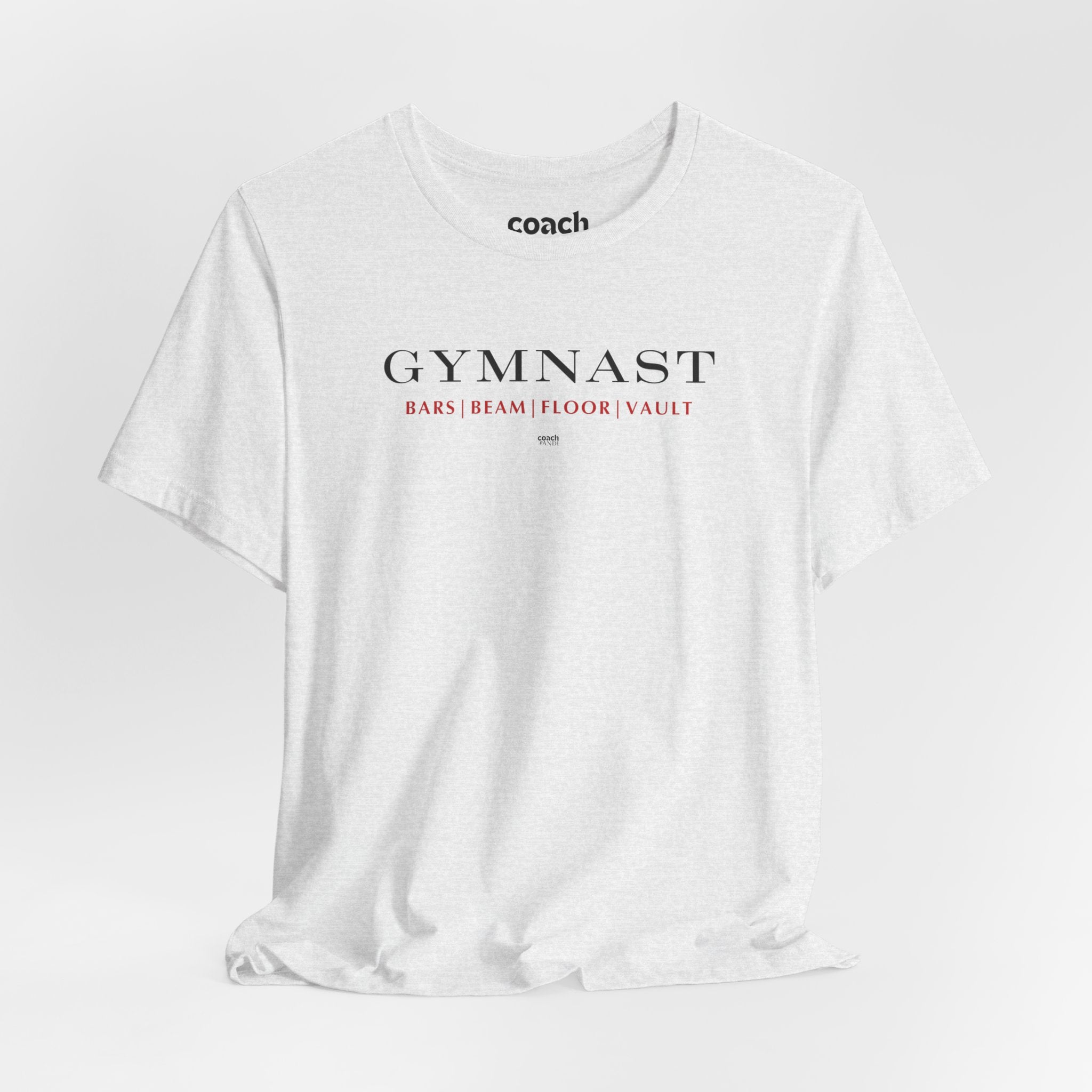 GYMNAST (Bars Beam Floor Vault) Tshirt - Red (Adult)