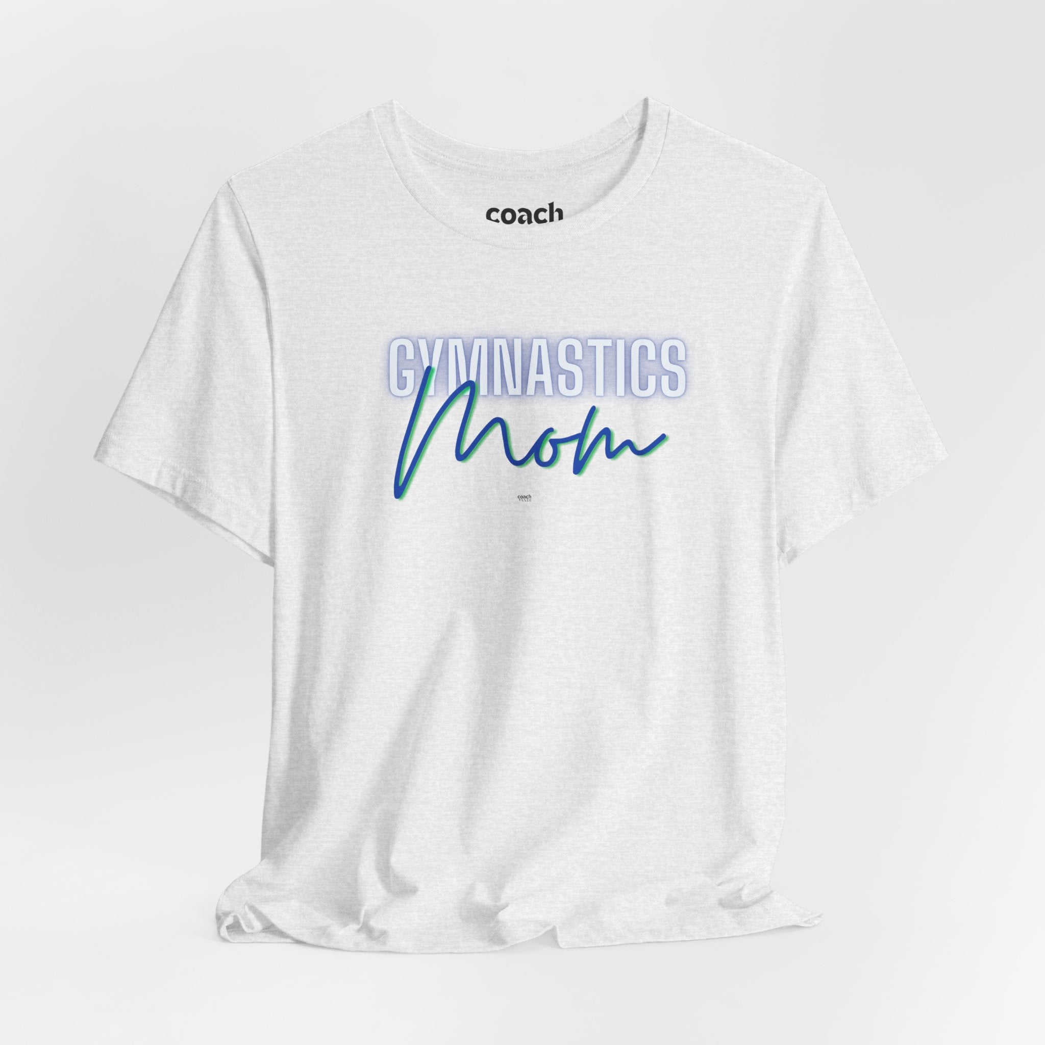 Glow Gym Mom Tshirt - Blue/Green (Adult)
