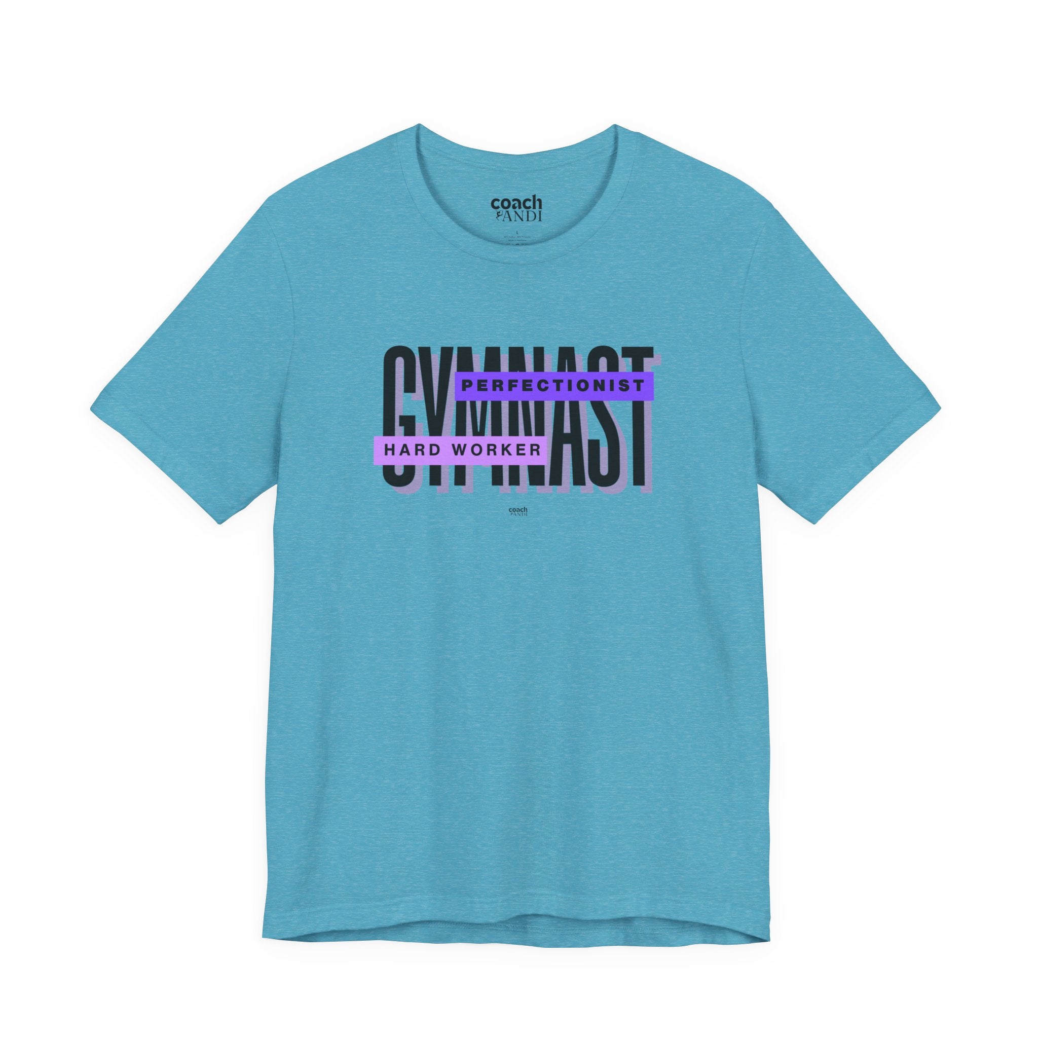 Gymnast Hard Worker Tshirt - Purple (Adult)