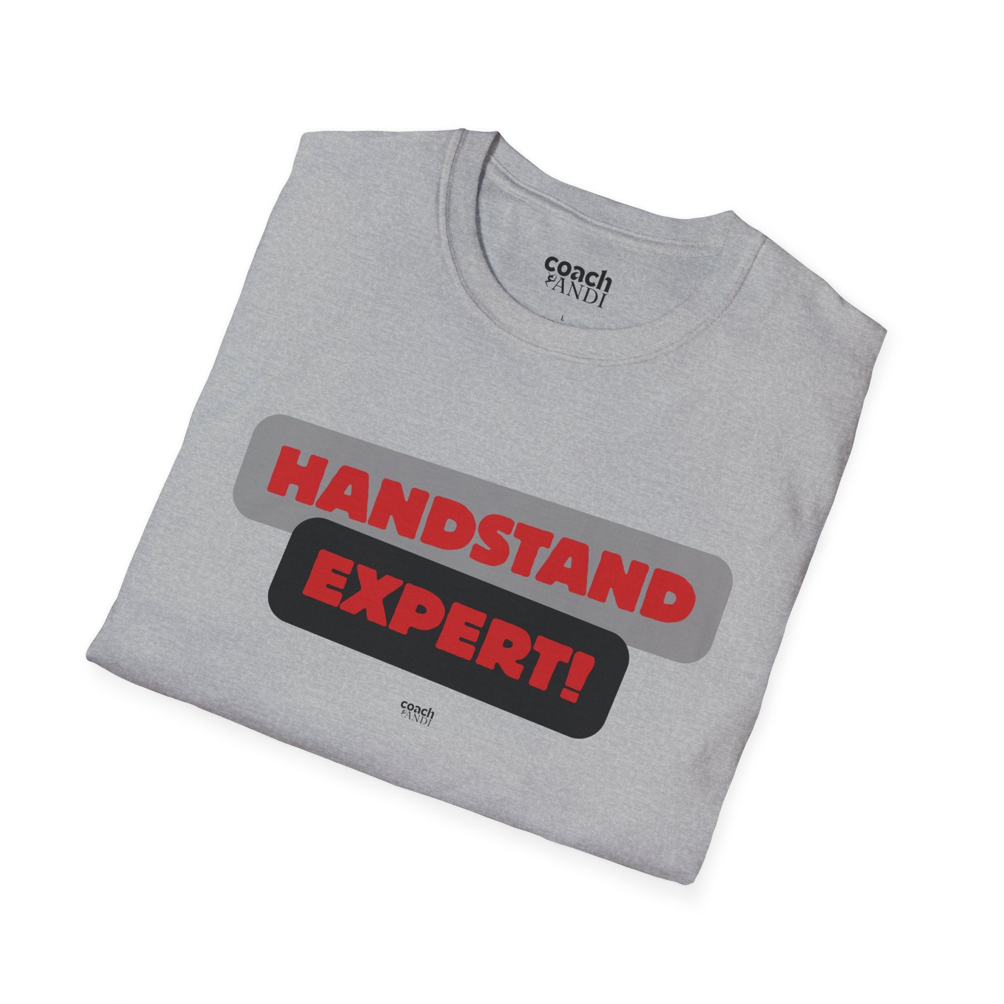 Handstand Expert Tshirt - Red/Black (Adult)