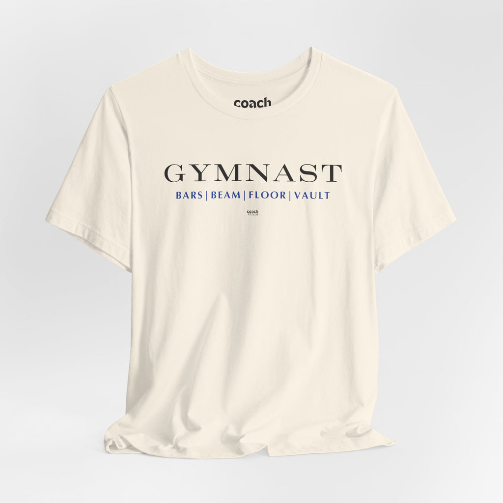 GYMNAST (Bars Beam Floor Vault) Tshirt - Blue (Adult)