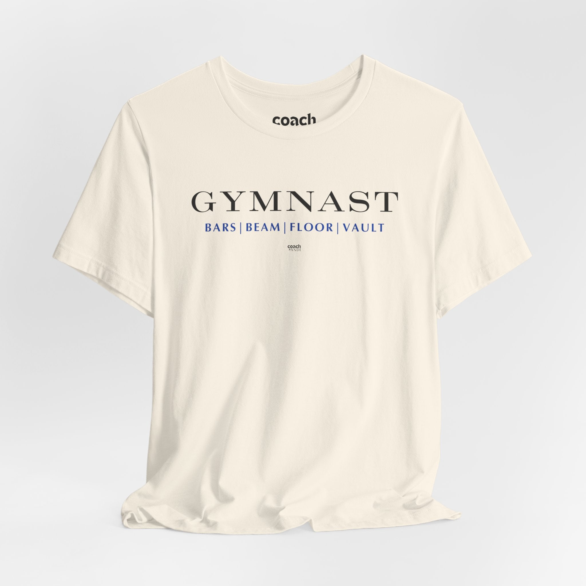 GYMNAST (Bars Beam Floor Vault) Tshirt - Blue (Adult)