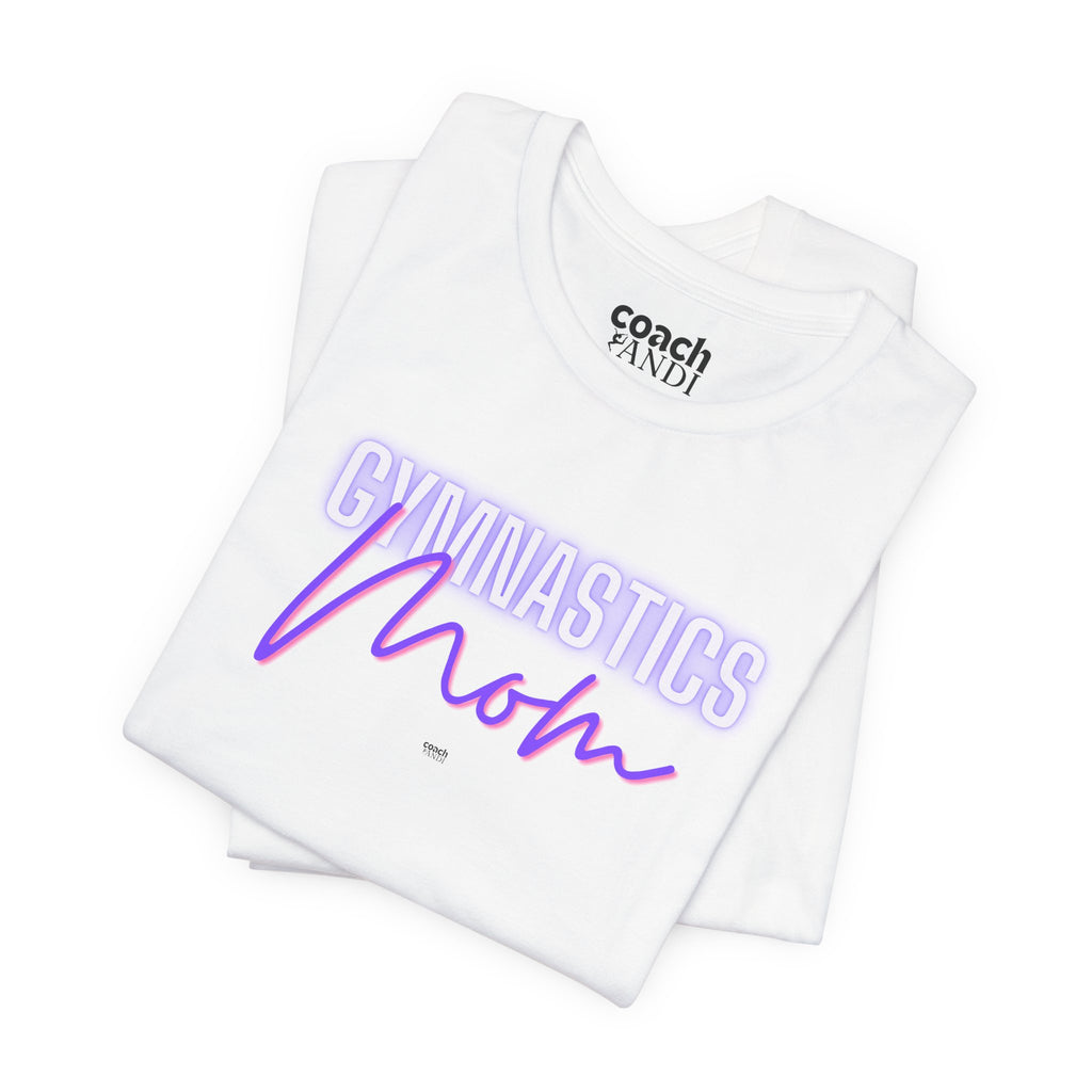 Glow Gym Mom Tshirt - Purple/Pink (Adult)