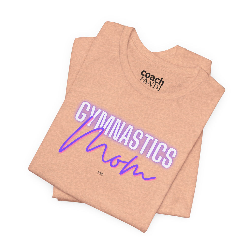 Glow Gym Mom Tshirt - Purple/Pink (Adult)