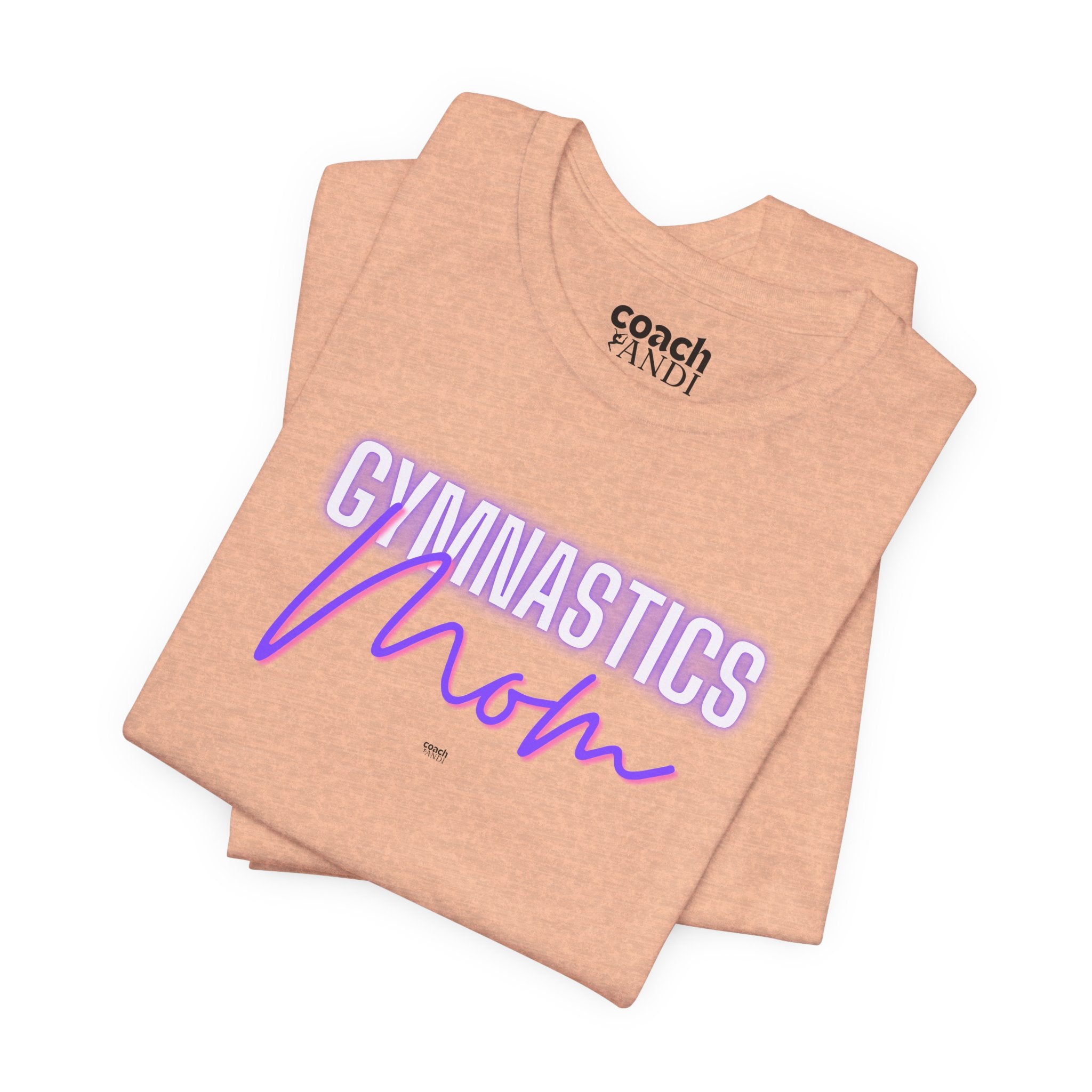 Glow Gym Mom Tshirt - Purple/Pink (Adult)