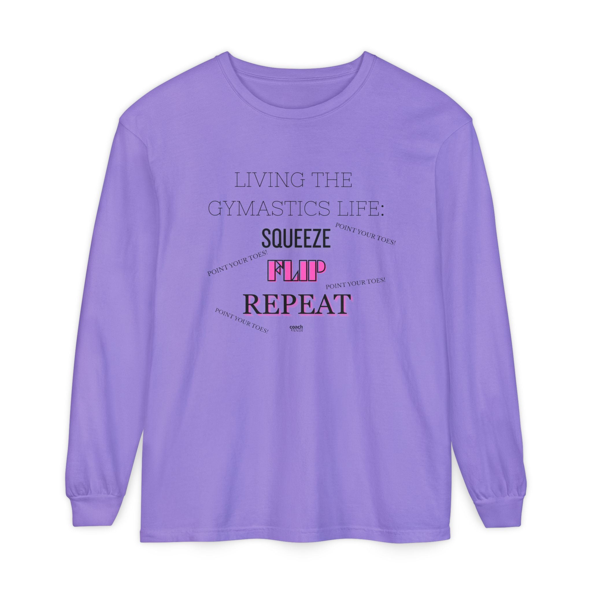 Squeeze Flip Repeat -Pink (Adult Longsleeve Shirt)
