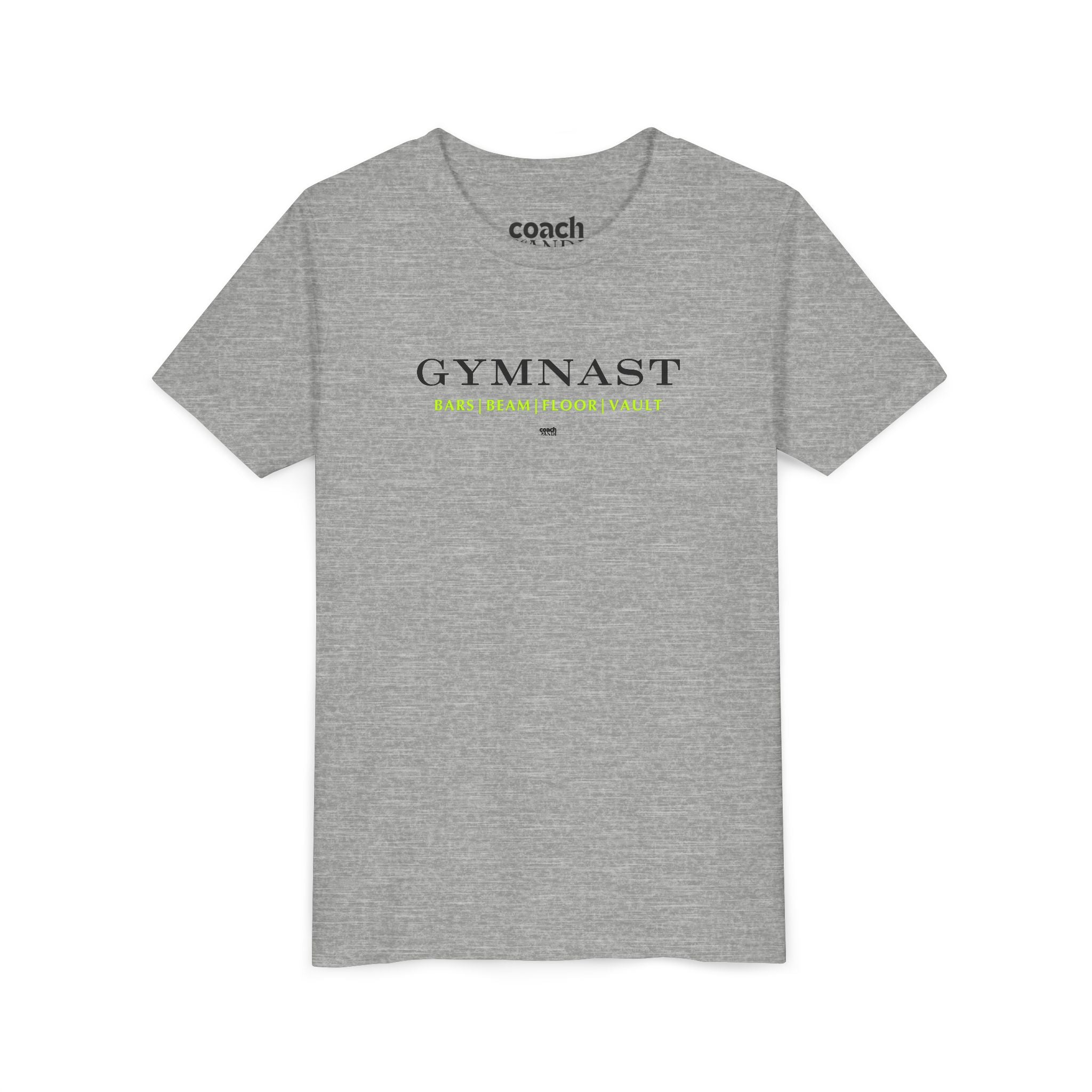 GYMNAST (Bars Beam Floor Vault) Tshirt - Lime (Youth)