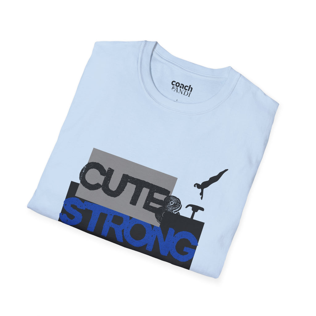Cute & Strong Tshirt - Purple/Black (Adult)