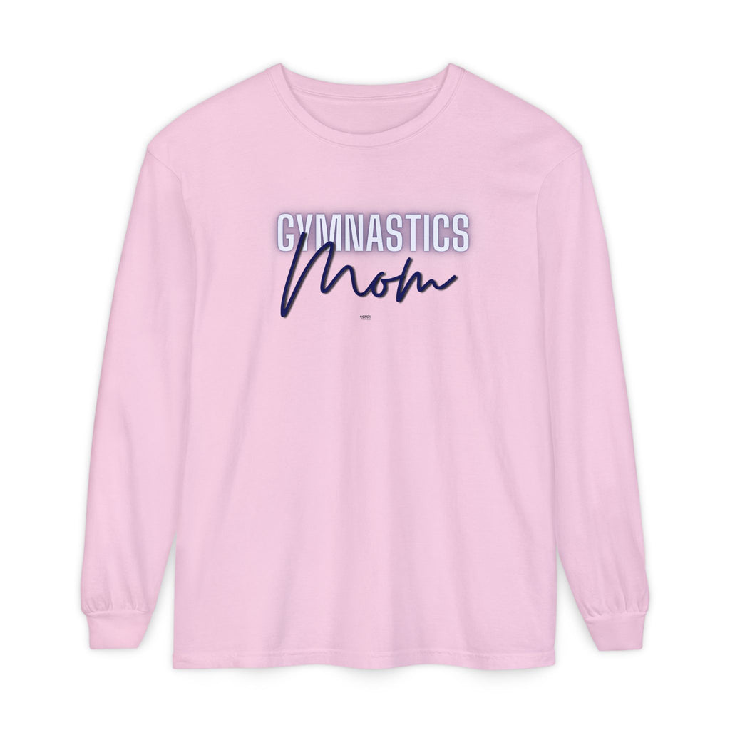 Glow Gym Mom Long Sleeve Shirt - Blue (Adult)