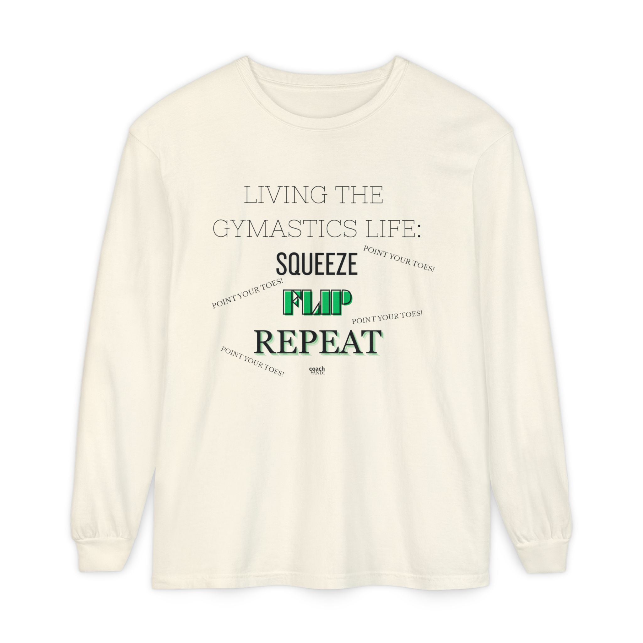 Squeeze Flip Repeat -Green (Adult Longsleeve Shirt)