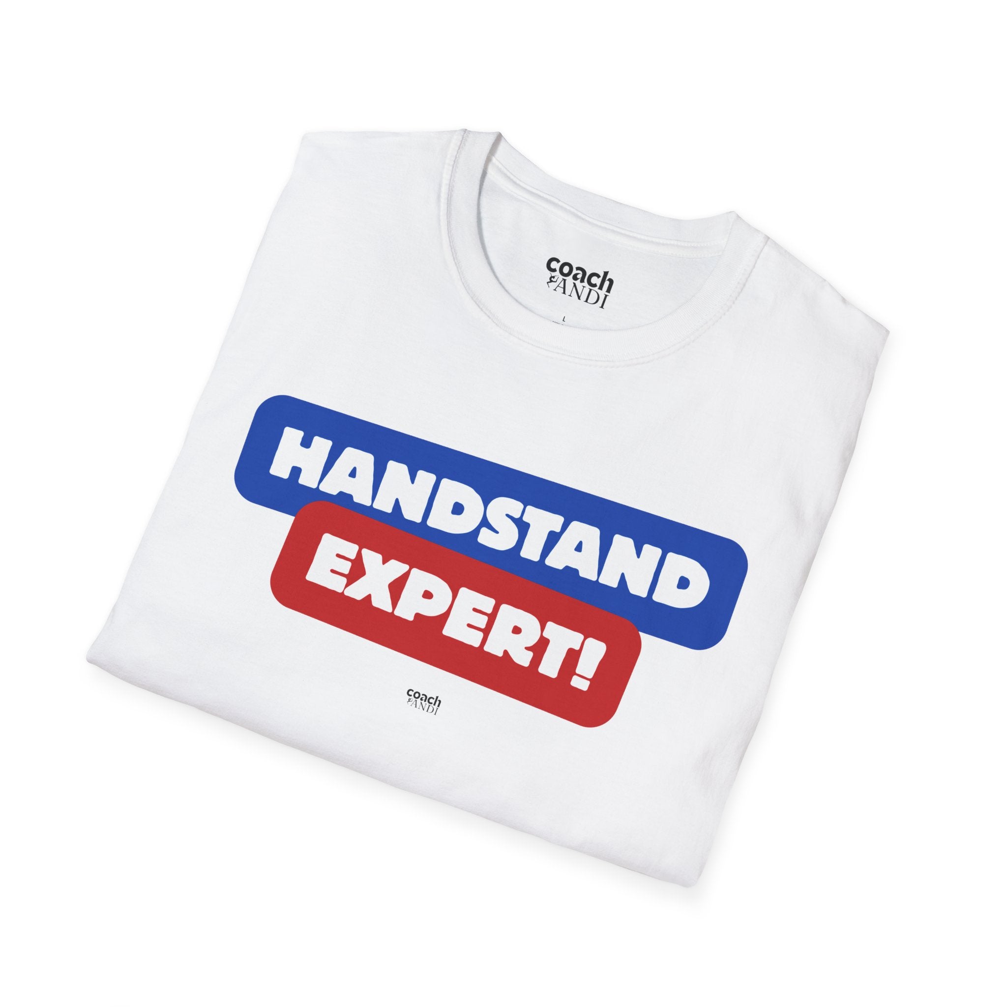 Handstand Expert Tshirt - Red/Blue (Adult)