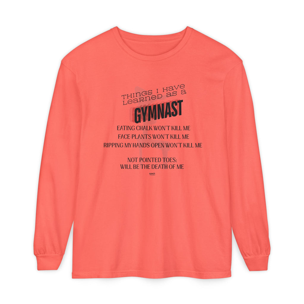Things I Learned as a Gymnast Long Sleeve Shirt - Red (Adult)