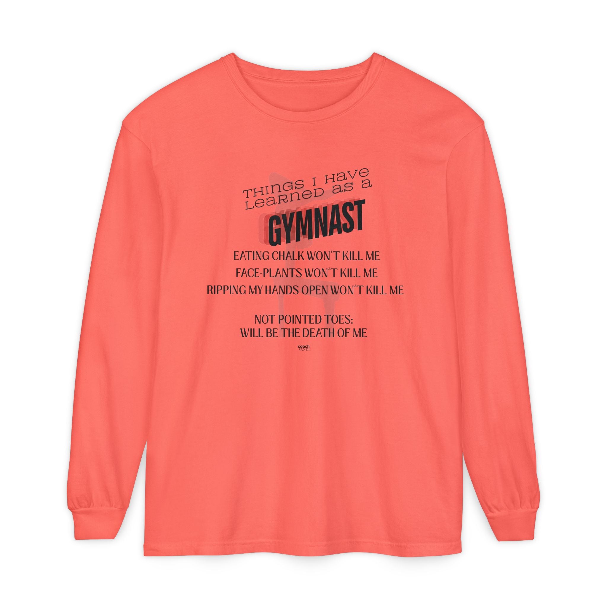 Things I Learned as a Gymnast Long Sleeve Shirt - Red (Adult)