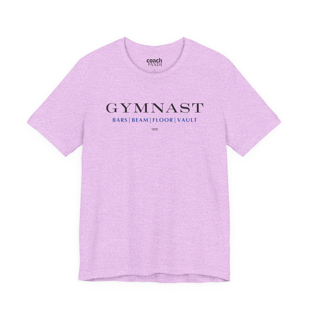 GYMNAST (Bars Beam Floor Vault) Tshirt - Blue (Adult)
