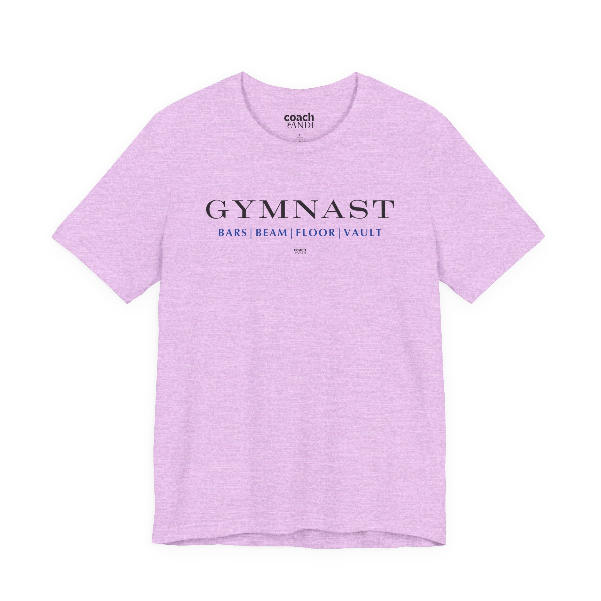 GYMNAST (Bars Beam Floor Vault) Tshirt - Blue (Adult)