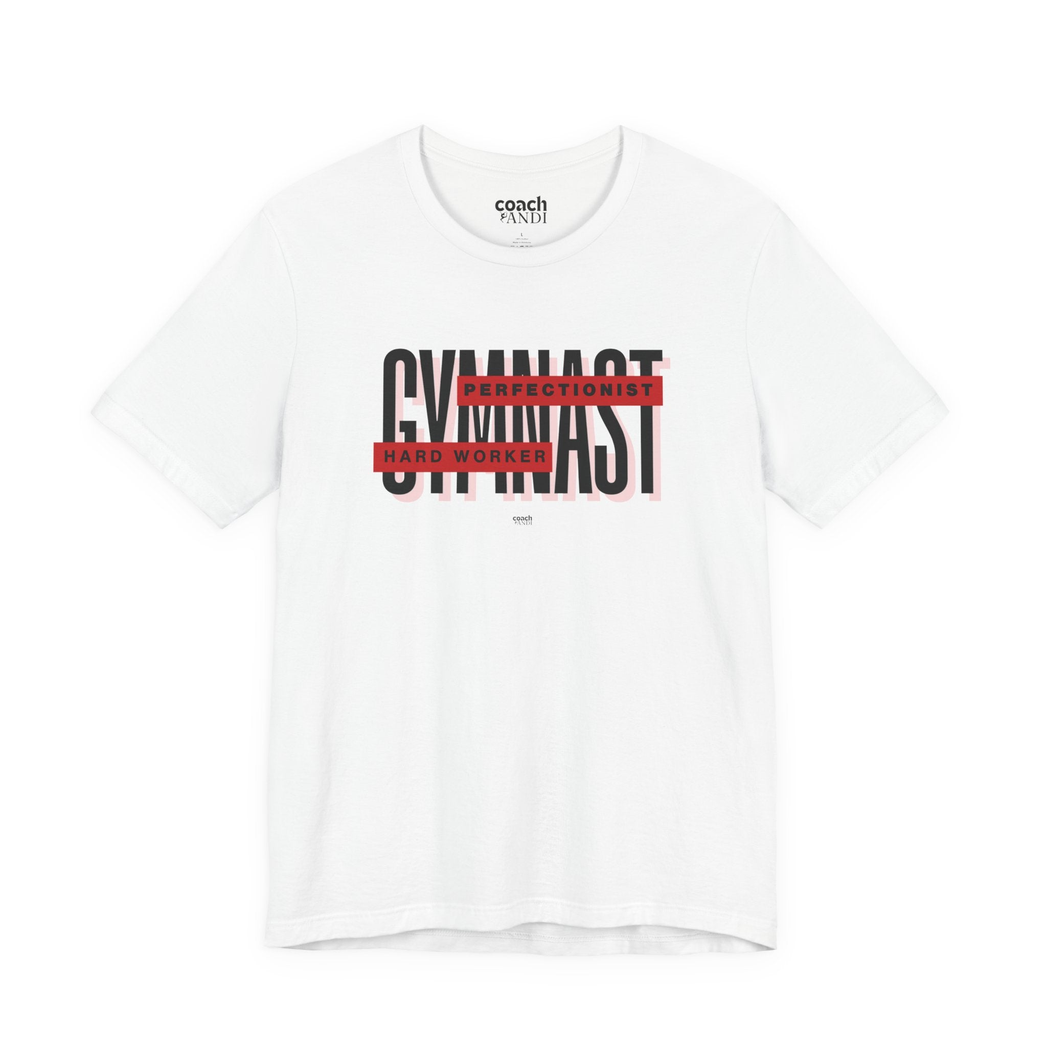Gymnast Hard Worker Tshirt - Red (Adult)
