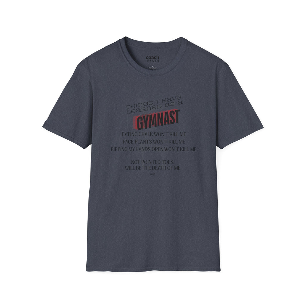 Things I Learned as a Gymnast Tshirt - Red (Adult)