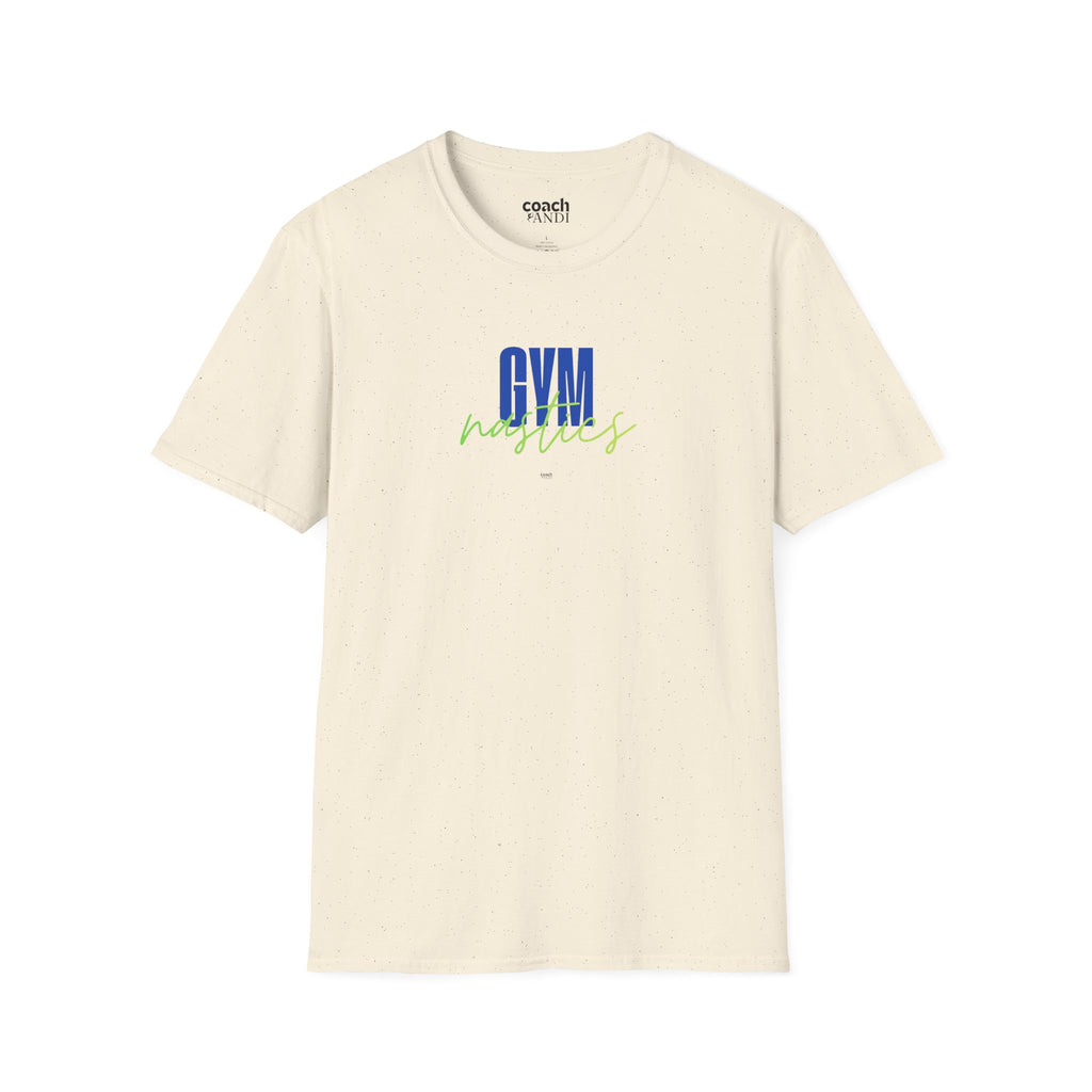 GYMnastics Tshirt - Blue/Lime (Adult)