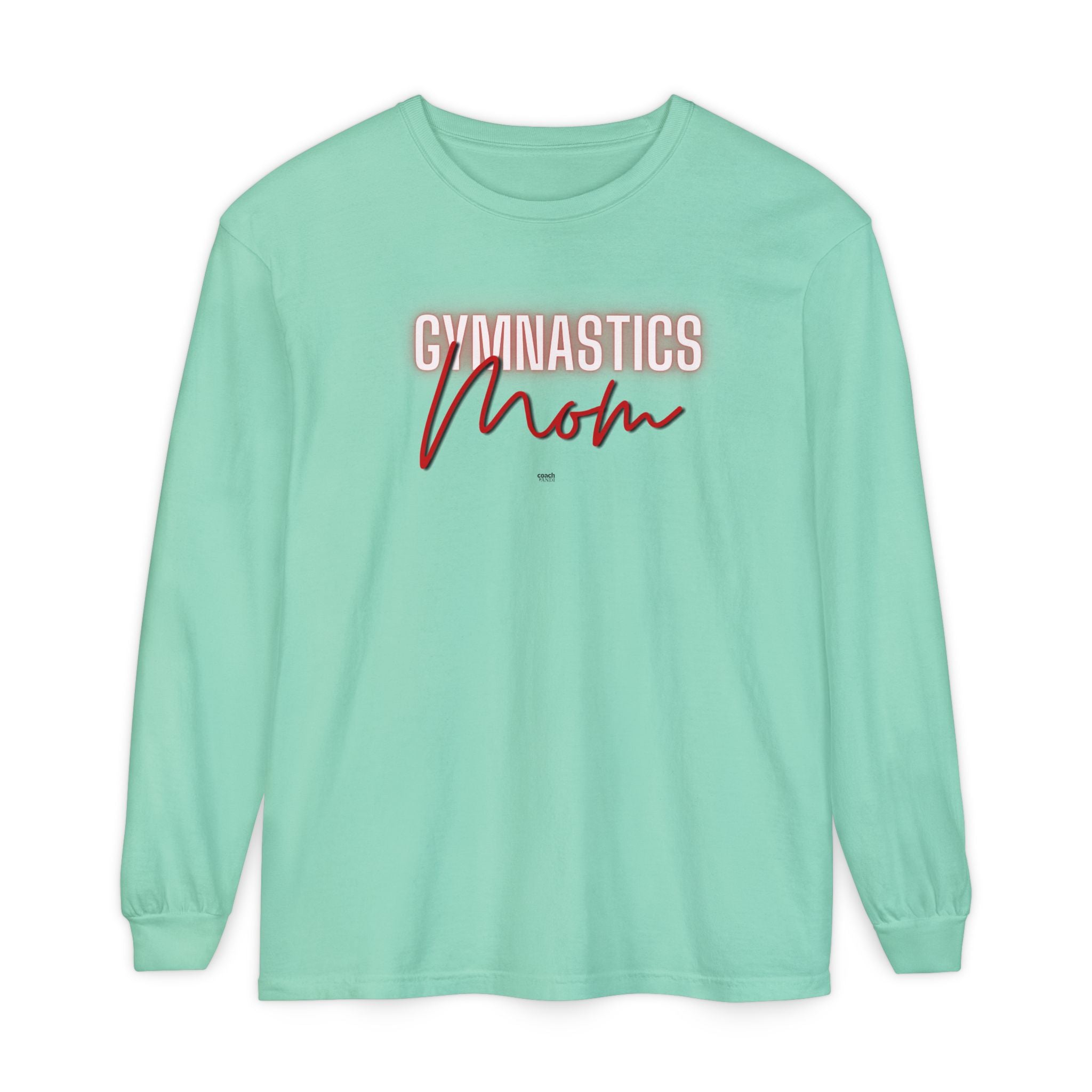 Glow Gym Mom Long Sleeve Shirt - Red (Adult)