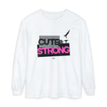 Cute & Strong - Pink/Black (Adult Long Sleeve Shirt)