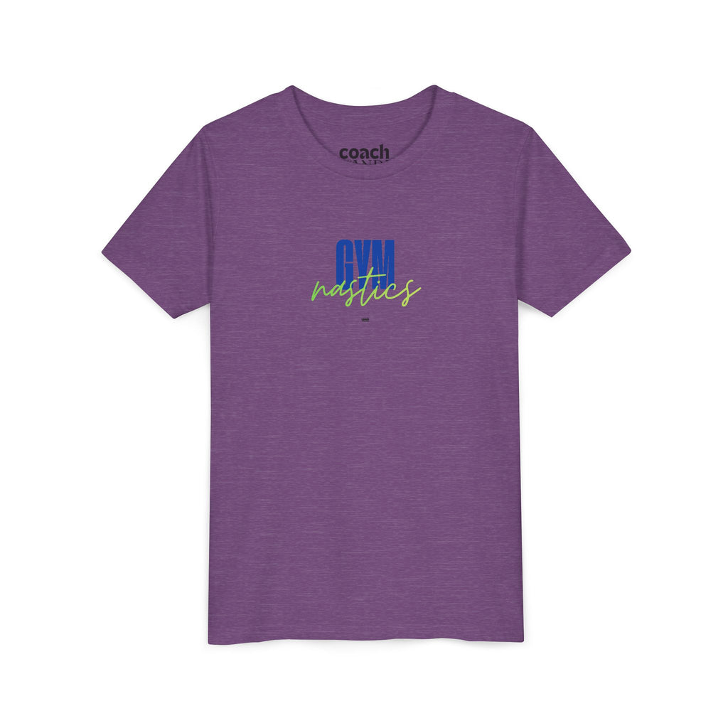 GYMnastics Short Sleeve Tee - Blue/Lime (Youth)