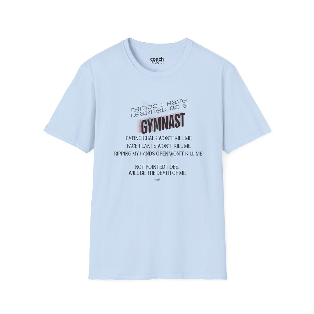 Things I Learned as a Gymnast Tshirt - Red (Adult)
