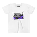 Cute & Strong Youth Short Sleeve Tee - Purple/Black