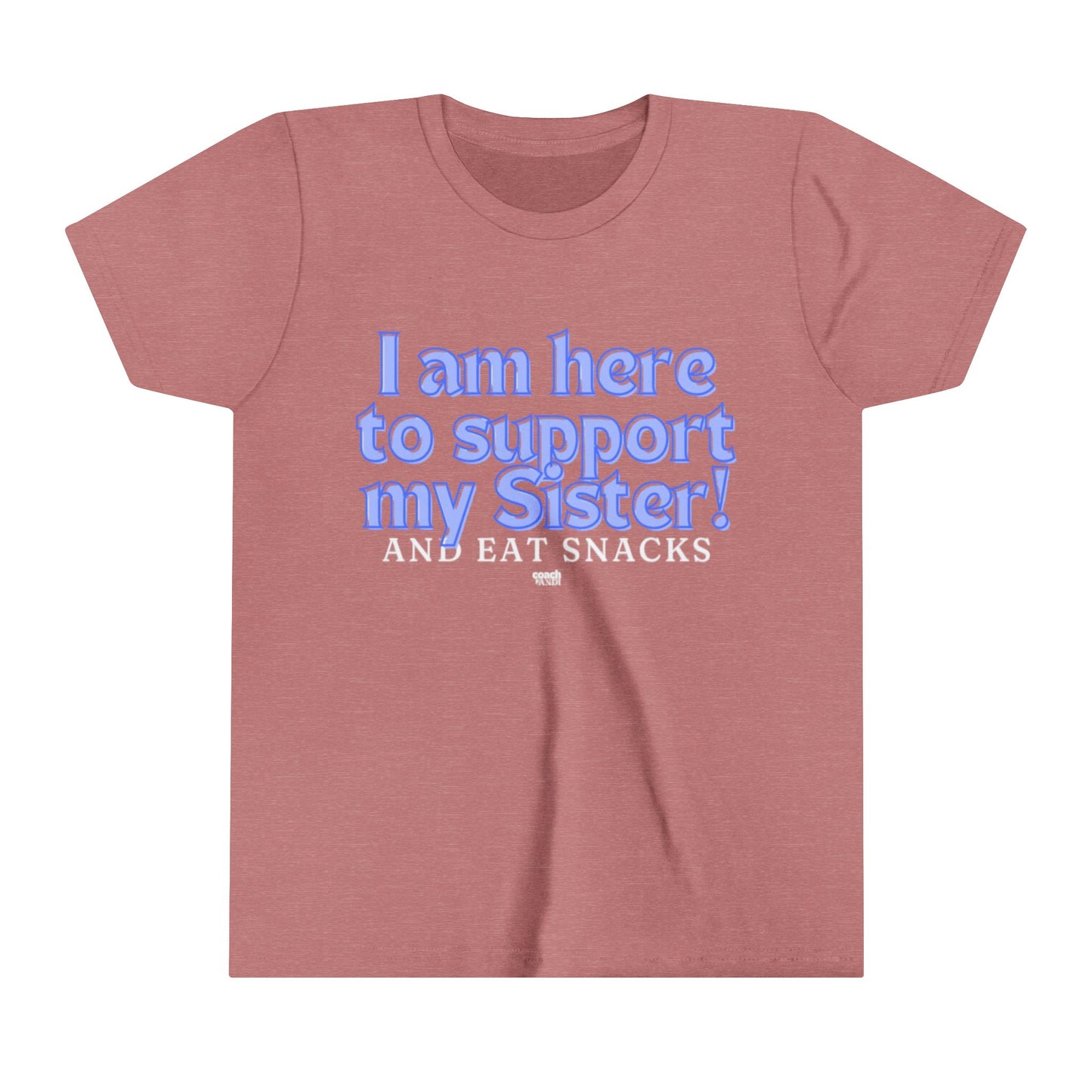 Sister Snack Support-Blue (Youth Short Sleeve Tee)