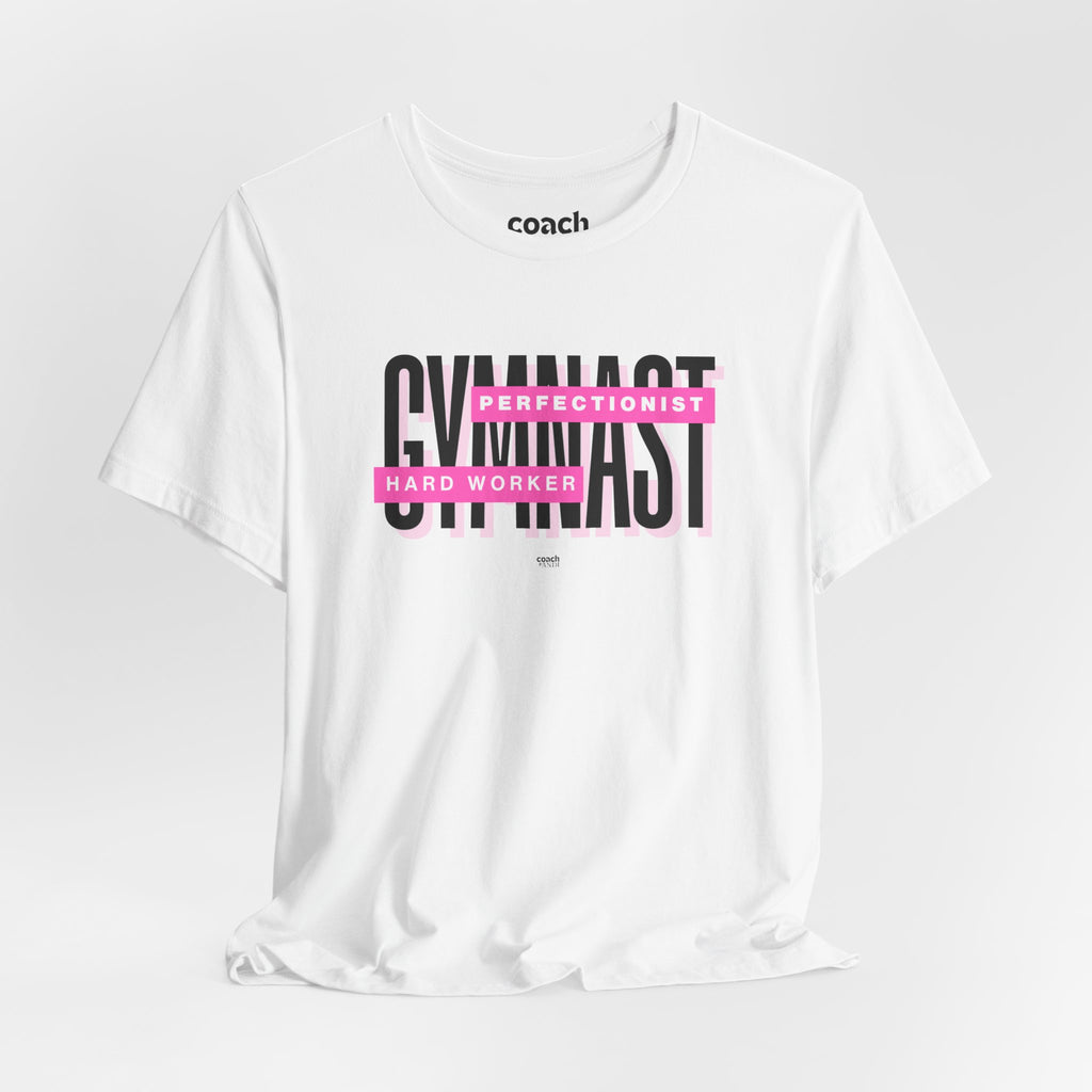 Gymnast Hard Worker Tshirt - Pink (Adult)
