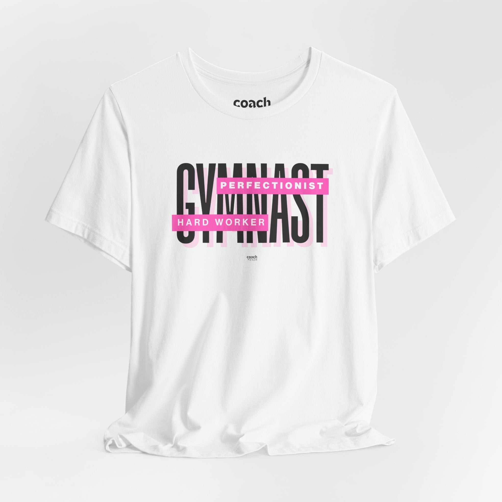 Gymnast Hard Worker Tshirt - Pink (Adult)