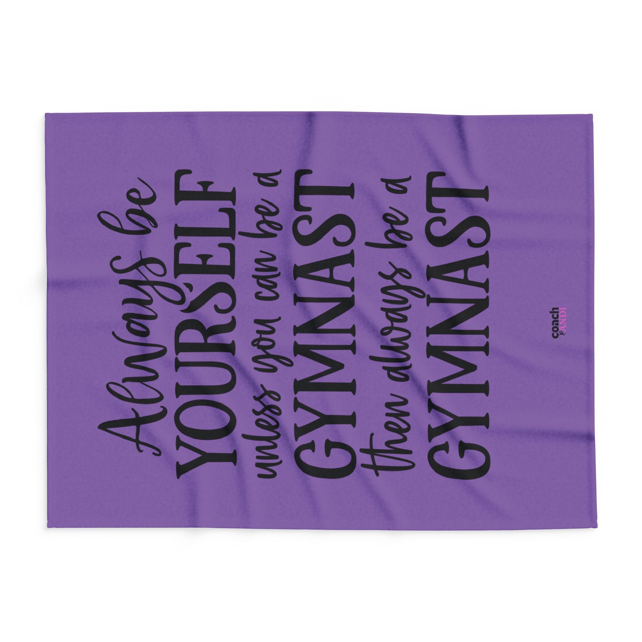 Always Be A Gymnast-Purple (Arctic Fleece Blanket)