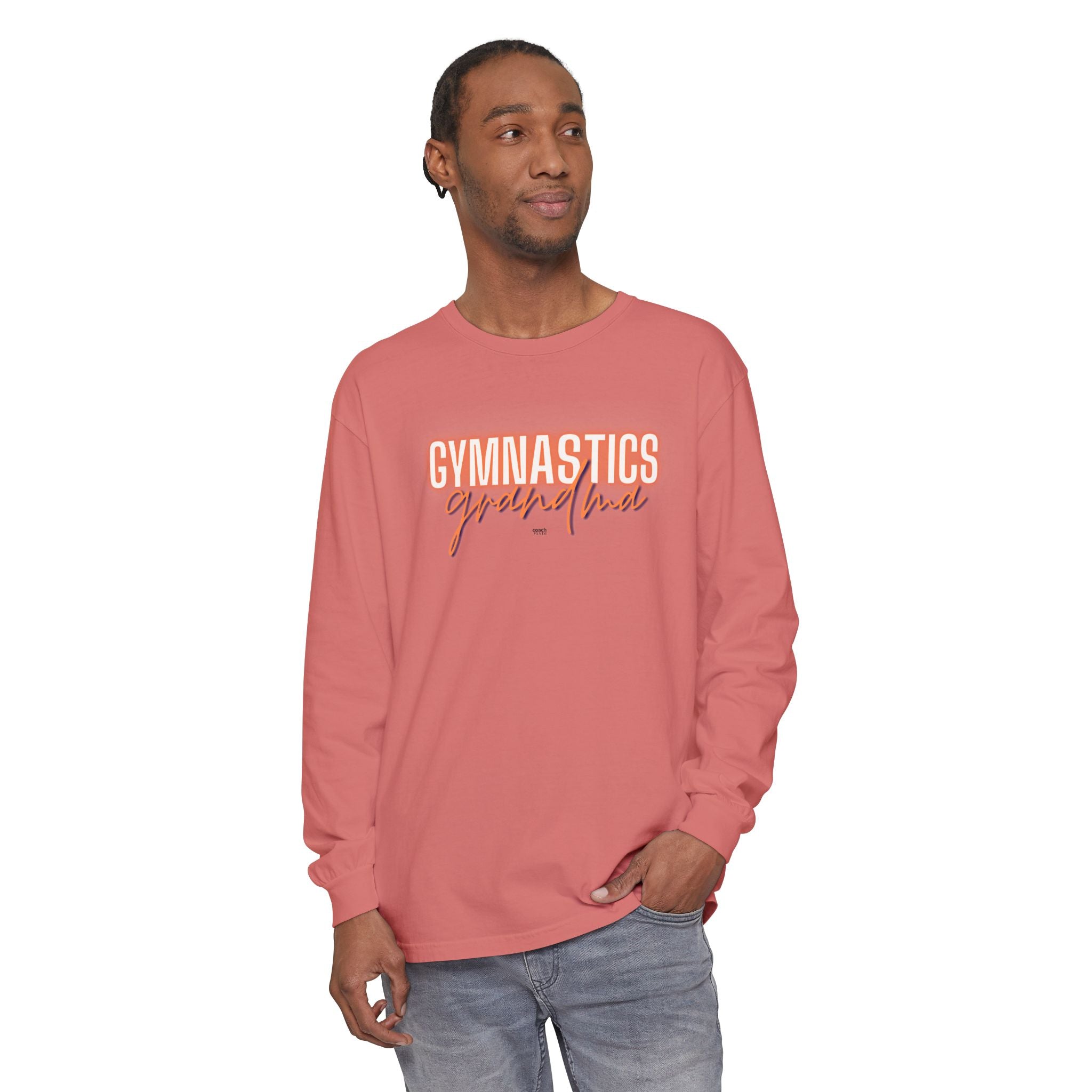 Glow Gym Gma Long Sleeve Shirt - Orange/Blue (Adult)