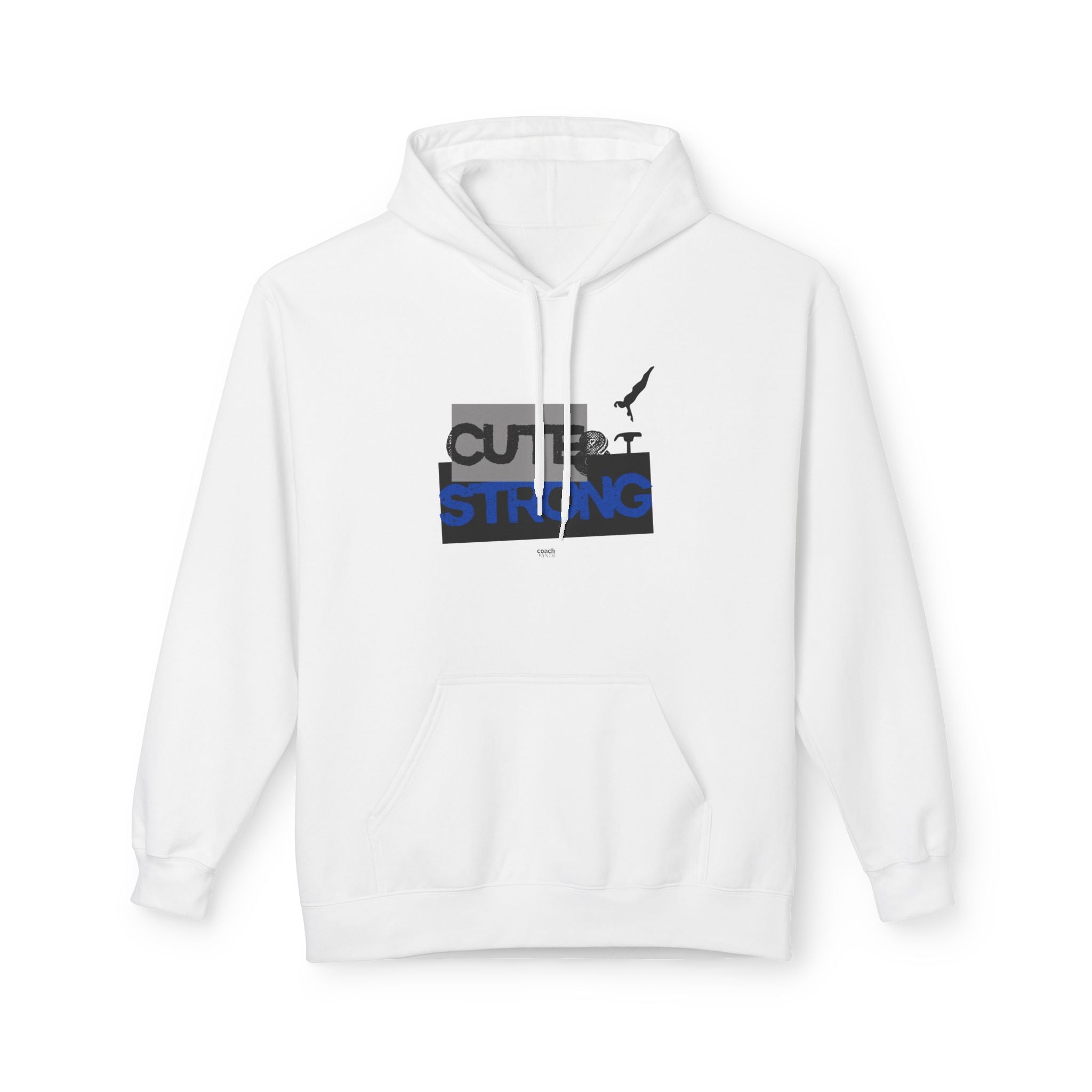 Cute & Strong Hoodie - Blue/Black (Adult)