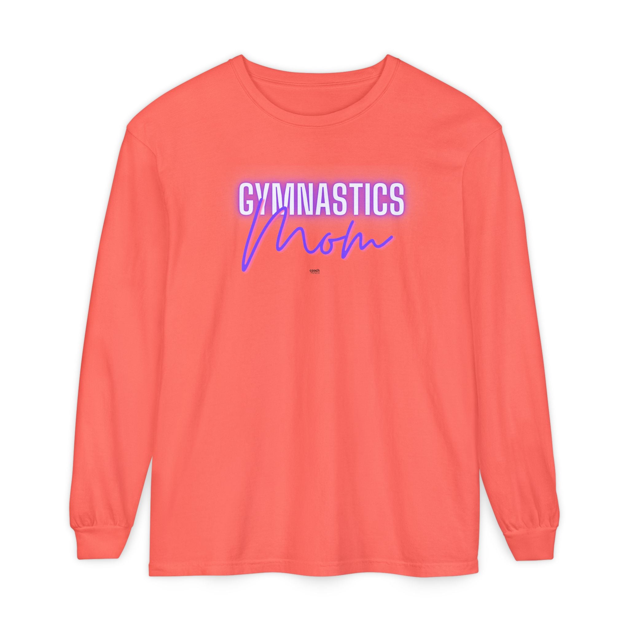 Glow Gym Mom Long Sleeve Shirt - Purple/Pink (Adult)