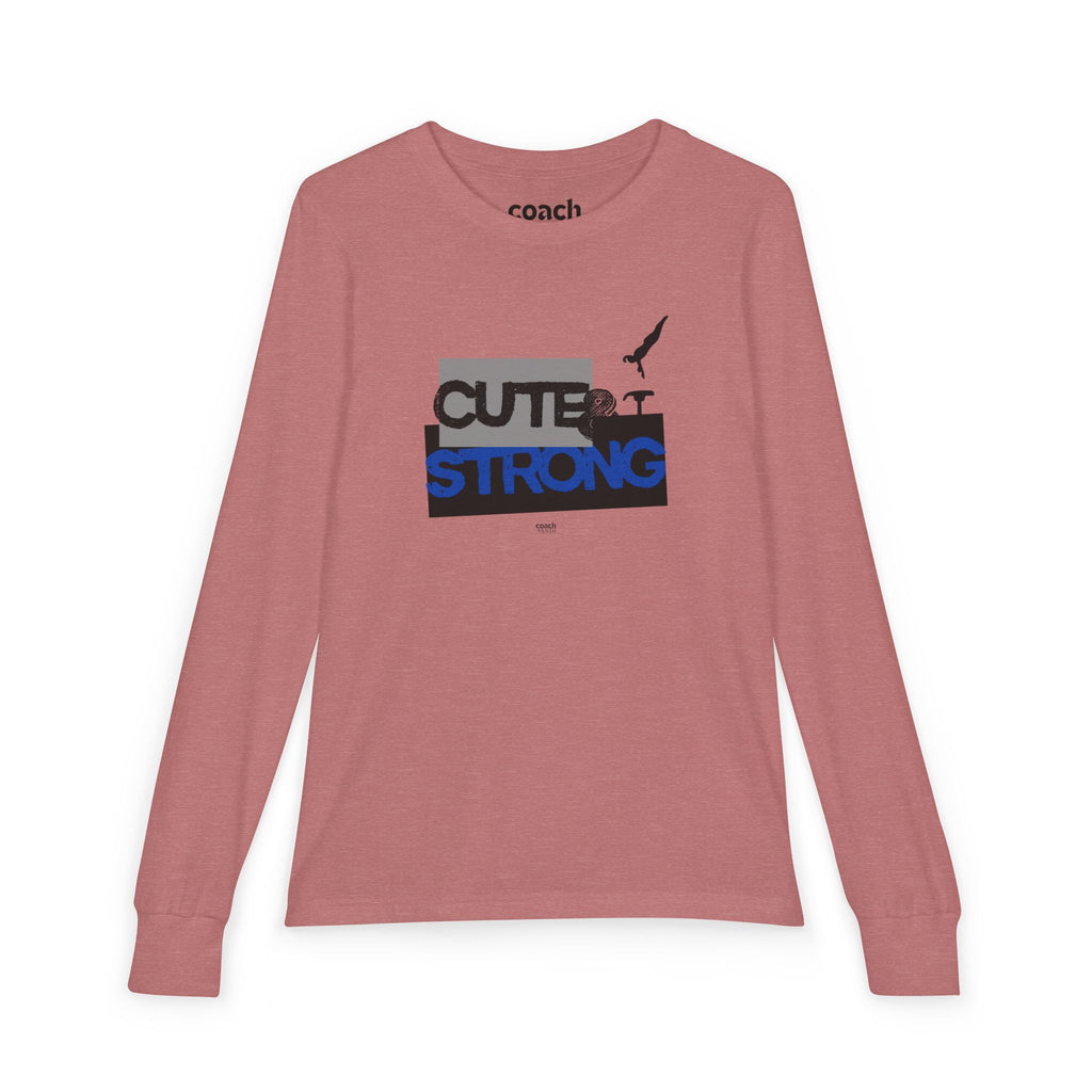 Cute & Strong Long Sleeve Shirt - Blue/Black (Youth)