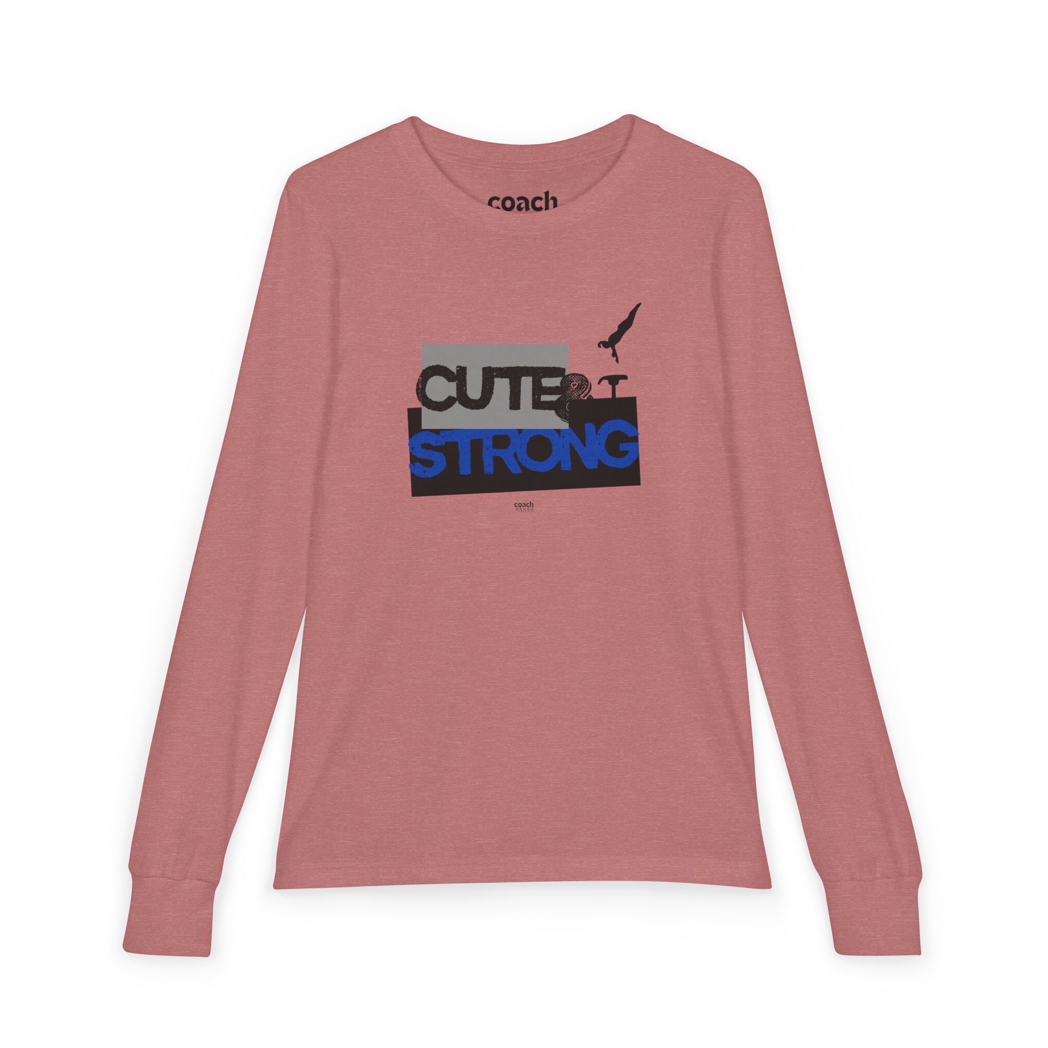Cute & Strong Long Sleeve Shirt - Blue/Black (Youth)