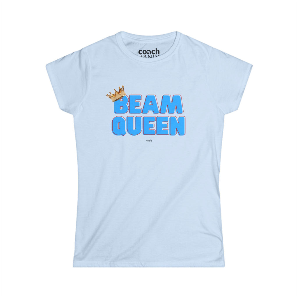 Beam Queen T-Shirt - Lt Blue/Red
