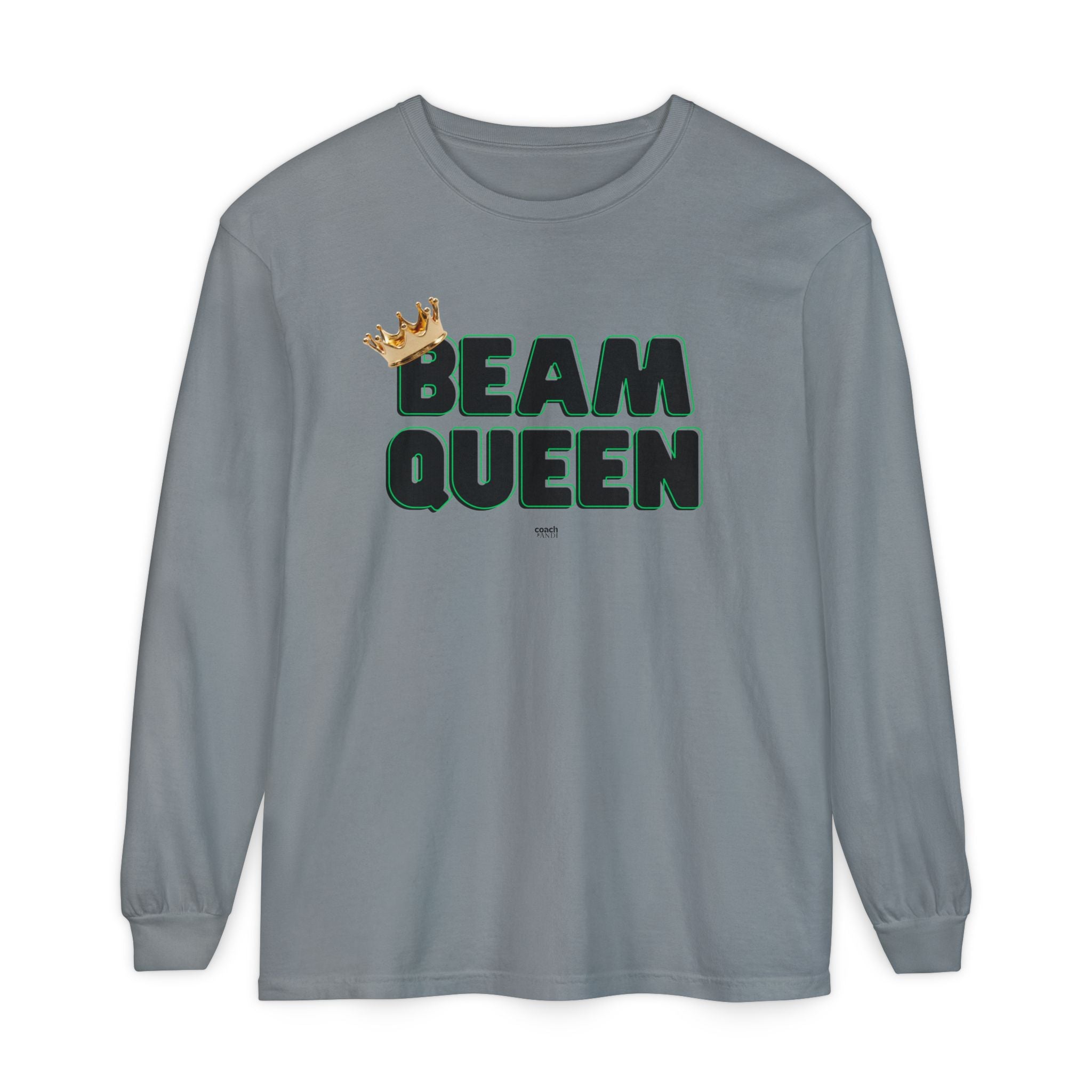 Beam Queen - Black/Green (Adult Long Sleeve Shirt)